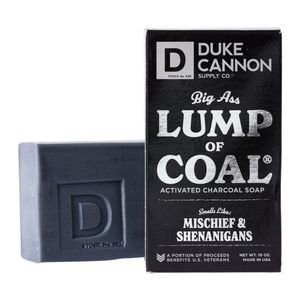 NEW Duke Cannon Supply Co. Big Ass Lump of Coal Soap Bar for Men Bergamot 10oz